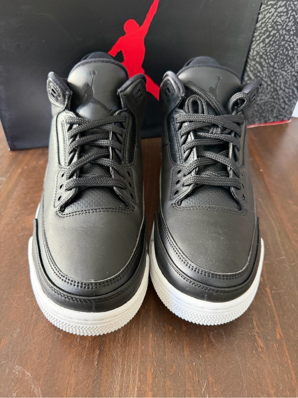 DeadStock Nike Air Jordan 3 “Cyber Monday” Black Leather Sneakers - 9.5M - Picture 2 of 12